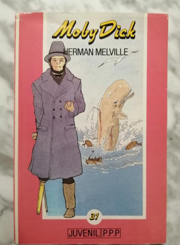 Portada del libro de Moby Dick. Herman Melville.