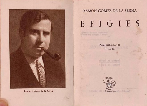 Portada del libro de EGIGIES. RAMON GOMEZ DE LA SESRNA