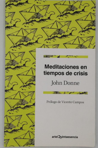 Portada del libro de MEDITACIONES EN TIEMPOS DE CRISIS JOHN DONNE