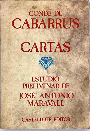 Portada del libro de CONDE DE CABARRÚS. CARTAS