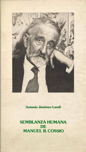 Book cover from SEMBLANZA HUMANA DE MANUEL B. COSSIO