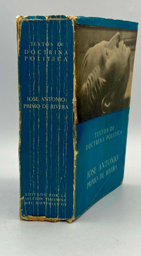 Portada del libro de TEXTOS DE DOCTRINA POLÍTICA. JOSÉ ANTONIO PRIMO DE RIVERA