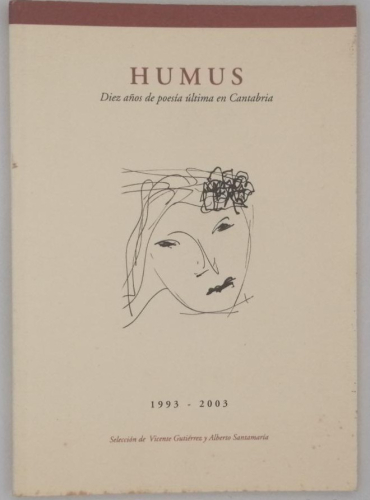 Portada del libro de HUMUS Diez años de poesía última en Cantabria. 1993-2003