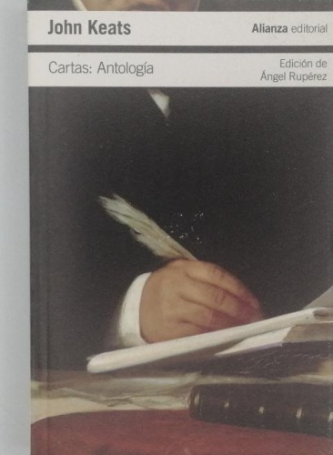 Portada del libro de JOHN KEATS. CARTAS: ANTOLOGÍA.