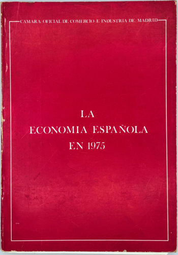 Portada del libro de La economía española en 1975