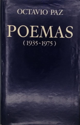 Portada del libro de POEMAS (1935-1975) Octavio Paz