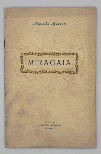 Portada del libro de Almeida Garret - Miragaia