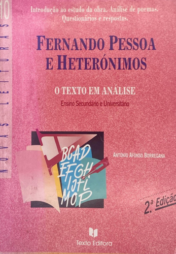 Portada del libro de Antonio Afonso Borregana - Fernando Pessoa e Heterónimos