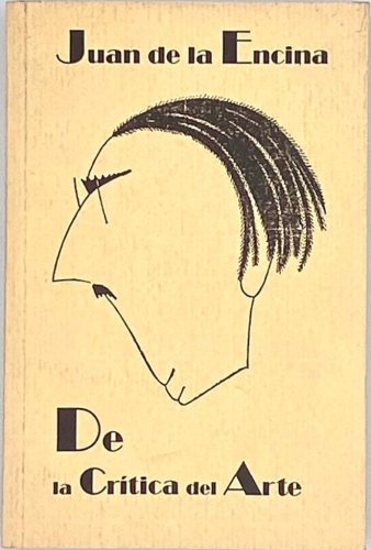 Portada del libro de De la crítica del arte