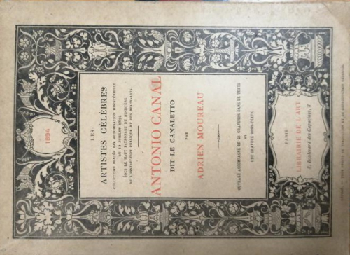 Portada del libro de LES ARTISTES CELEBRES. ANTONIO DA CANAL