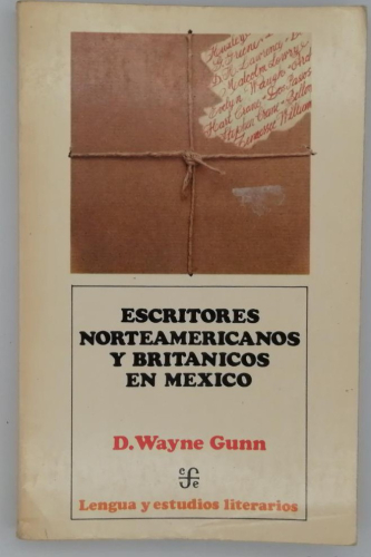 Portada del libro de ESCRITORES NORTEAMERICANOS Y BRITÁNICOS EN MÉXICO. D