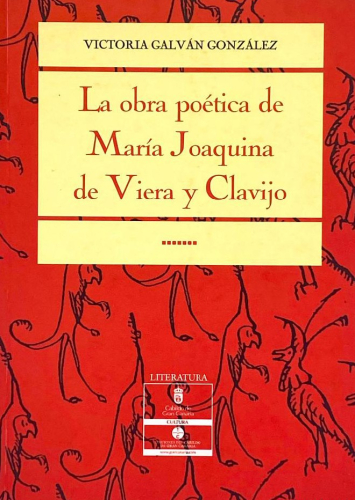 Portada del libro de LA OBRA POÉTICA DE MARÍA JOAQUINA DE VIERA Y CLAVIJO