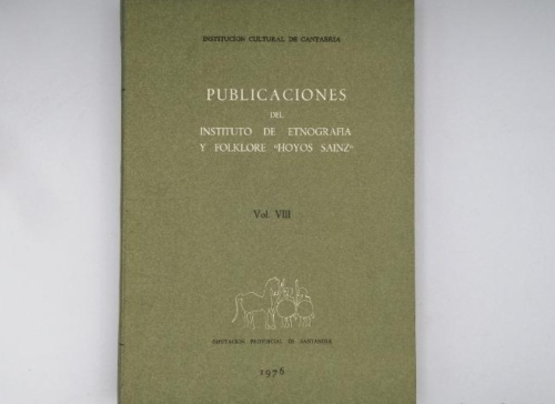 Portada del libro de PUBLICACIONES DEL INSTITUTO DE ETNOGRAFÍA Y FOLKLORE HOYOS SAINZ