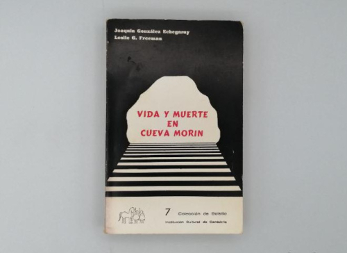 Portada del libro de VIDA Y MUERTE EN CUEVA MORÍN.