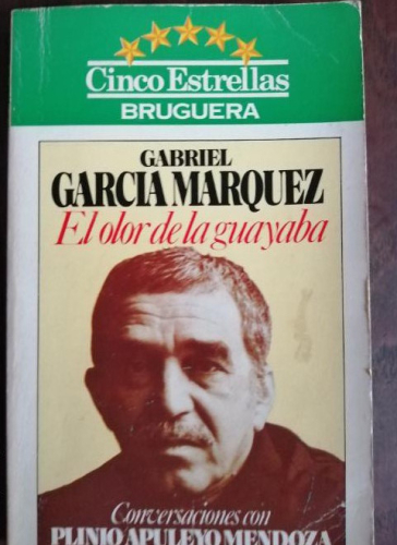 Book cover from El olor de la Guayaba. Gabriel García Marquez.