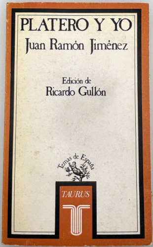 Portada del libro de Platero y Yo