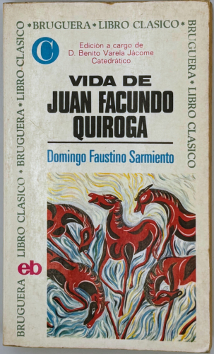 Portada del libro de Vida de Juan Facundo Quiroga