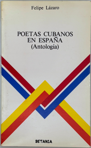 Portada del libro de Poetas cubanos en España