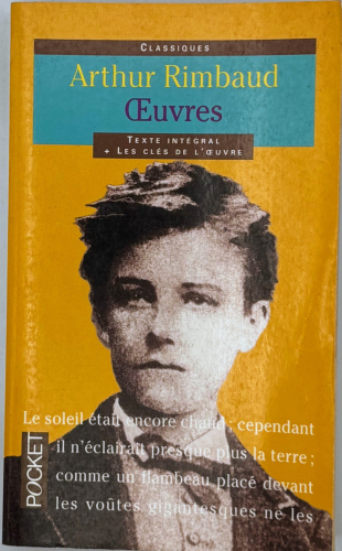 Portada del libro de Arthur Rimbaud, texte intégral, oeuvres poétiques