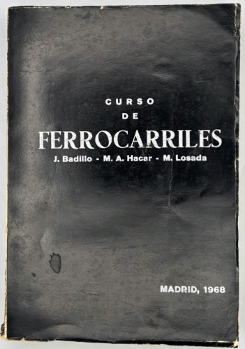 Portada del libro de Curso de Ferrocarriles