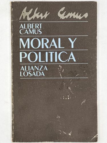 Portada del libro de Moral y política