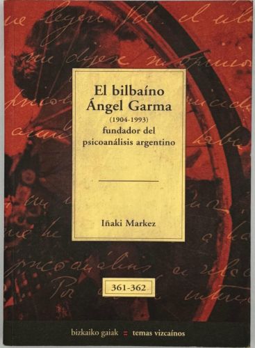 Portada del libro de El bilbaíno Ángel Garma (1904-1993)