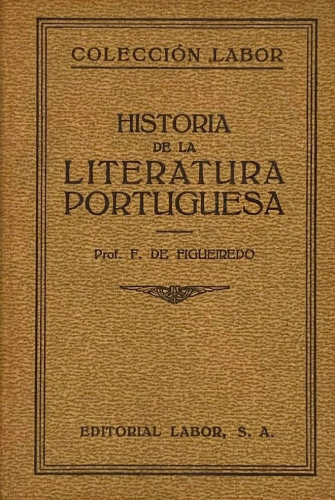 Portada del libro de HISTORIA DE LA LITERATURA PORTUGUESA