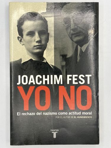 Portada del libro de Yo no el rechazo del nazismo como actitud moral