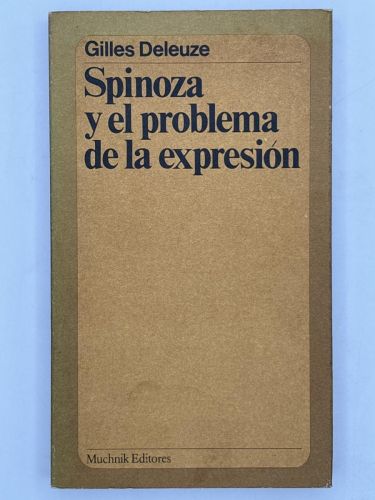 Portada del libro de Spinoza y el problema de la expresión
