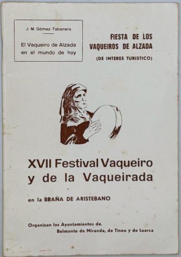 Portada del libro de XVII Festival Vaqueiro de la Vaqueirada