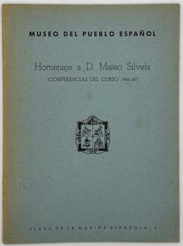 Portada del libro de Homenaje a D. Mateo Silvela