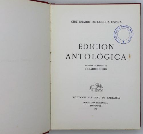 Portada del libro de Edición Antológica. 