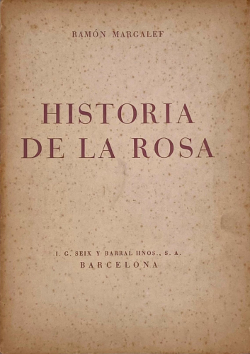 Portada del libro de HISTORIA DE LA ROSA