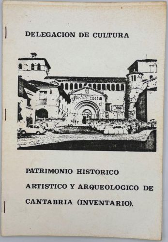 Portada del libro de Patrimonio Histórico artístico y Arqueológico de Cantabria (Inventario)
