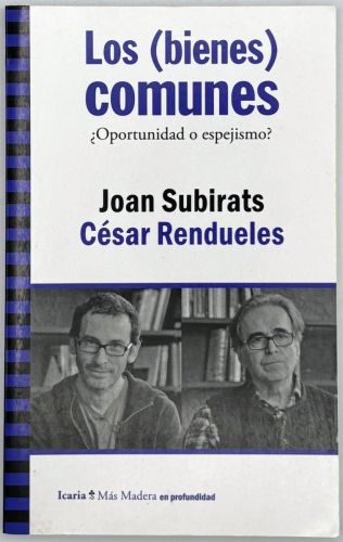 Portada del libro de Los (bienes) comunes