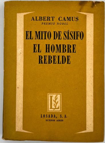 Portada del libro de El mito de Sísifo. El hombre rebelde