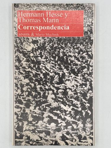 Portada del libro de Correspondencia.Hermann Hesse y Thomas Mann