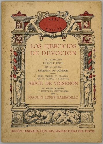 Portada del libro de Ejercicios de devoción, los
