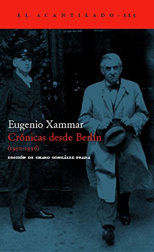 Portada del libro de Crónicas desde Berlín (1930-1936)