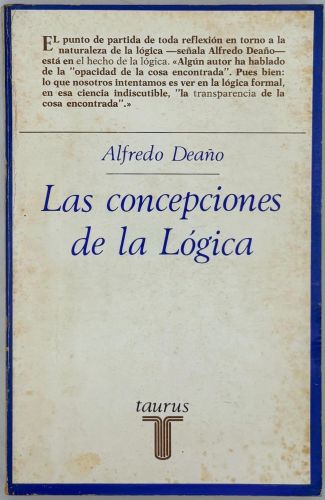 Portada del libro de Las concepciones de la lógica