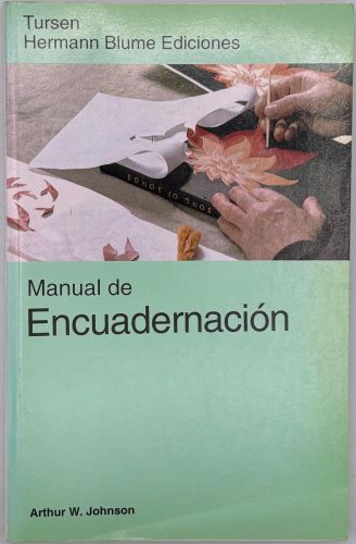 Portada del libro de Manual de encuadernación