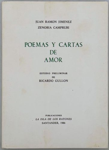 Portada del libro de Poemas y cartas de amor