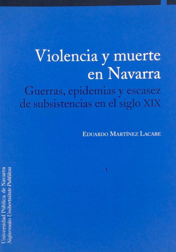 Book cover from VIOLENCIA Y MUERTE EN NAVARRA. Eduardo Martínez Lacabe