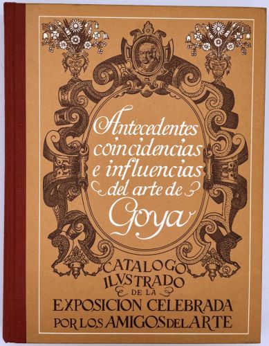 Portada del libro de Antecedentes, coincidencia e influencias del arte de goya