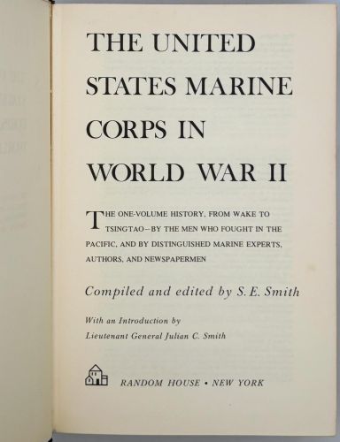 Portada del libro de The United States Marine Corps in World War II
