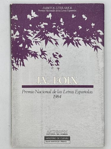 Portada del libro de Josep Vicent Foix