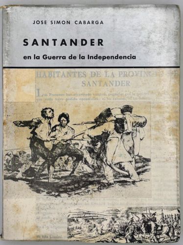 Portada del libro de Santander en la guerra de la independencia