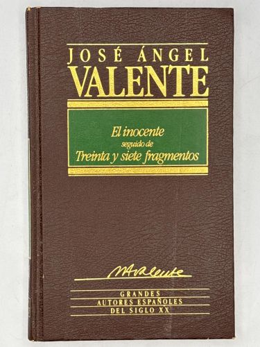 Portada del libro de El inocente seguido de treinta y siete fragmentos