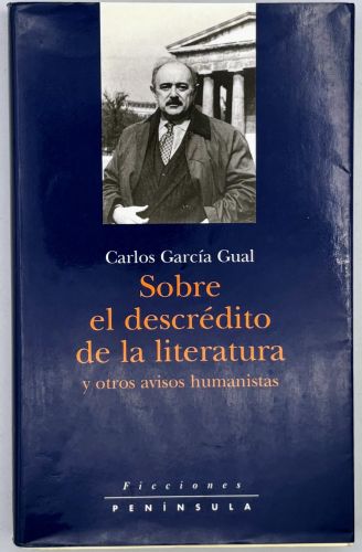 Portada del libro de Sobre el descrédito de la literatura y otros avisos humanistas