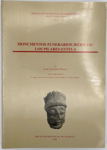 Portada del libro de Monumentos funerarios ibéricos. Los Pilares-Estela 
